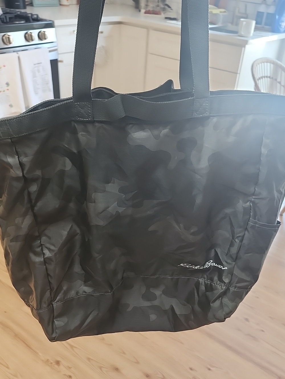 Eddie Bauer Black Camo Tote